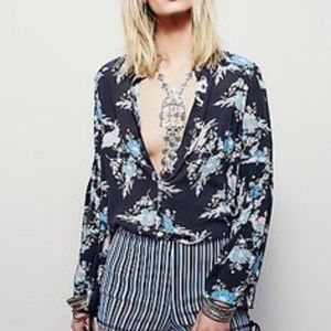 Free People Floral Swing Tunic